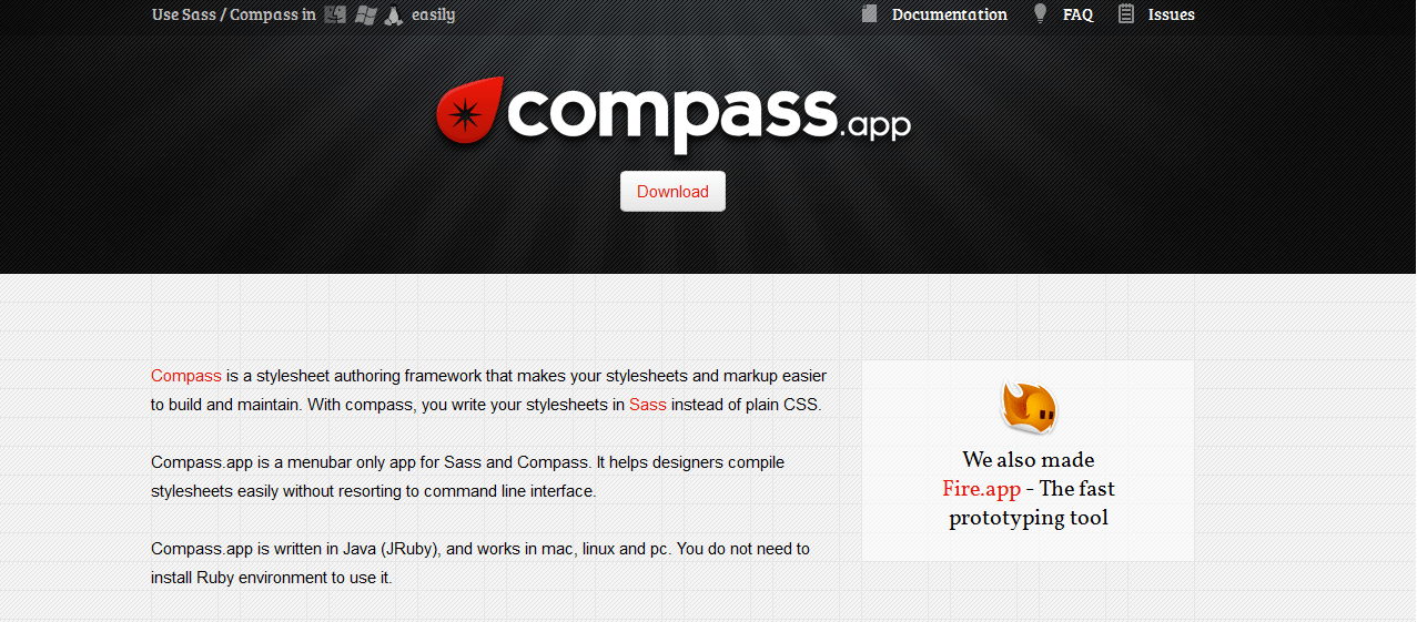 Compass. app- GUI compatible - Best SASS Compilers