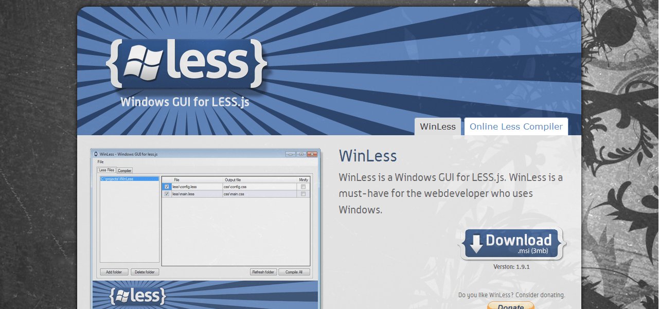 Winless-Window GUI for less.js