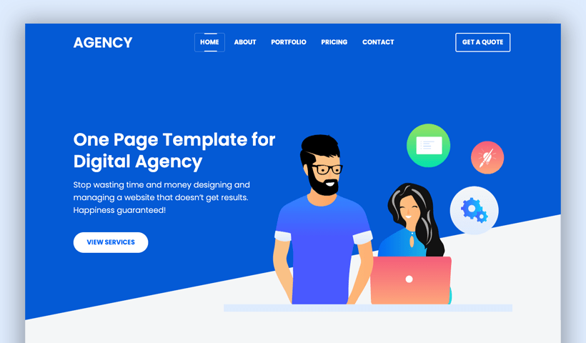  Agency - One Page Bootstrap Template